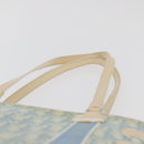 Christian Dior Trotter Canvas Tote Bag PVC Blue Silver Auth ep14386-8