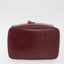 GUCCI Bamboo Vanity Bag Patent Leather Bordeaux Gold 032 1956 0150 Auth ep14389-10