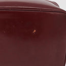 GUCCI Bamboo Vanity Bag Patent Leather Bordeaux Gold 032 1956 0150 Auth ep14389-11