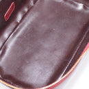 GUCCI Bamboo Vanity Bag Patent Leather Bordeaux Gold 032 1956 0150 Auth ep14389-20