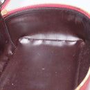 GUCCI Bamboo Vanity Bag Patent Leather Bordeaux Gold 032 1956 0150 Auth ep14389-21