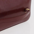 GUCCI Bamboo Vanity Bag Patent Leather Bordeaux Gold 032 1956 0150 Auth ep14389-7