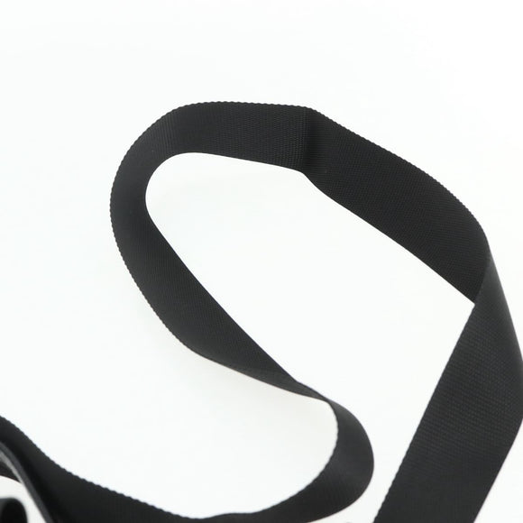 PRADA Hand Bag Nylon 2way Black Silver Auth ep14390A