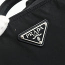 PRADA Hand Bag Nylon 2way Black Silver Auth ep14390A-20
