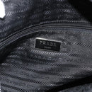 PRADA Hand Bag Nylon 2way Black Silver Auth ep14390A-21