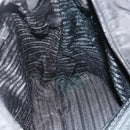 PRADA Hand Bag Nylon 2way Black Silver Auth ep14390A-22
