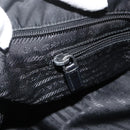PRADA Hand Bag Nylon 2way Black Silver Auth ep14390A-24