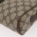 GUCCI GG Supreme Web Sherry Line Bag PVC Beige Gold 010 378 Auth ep14400-17