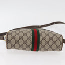 GUCCI GG Supreme Web Sherry Line Bag PVC Beige Gold 010 378 Auth ep14400-5