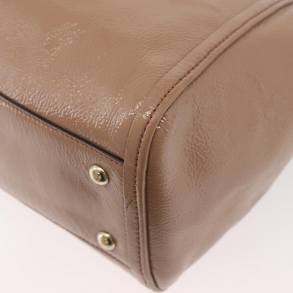 GUCCI Soho Hand Bag Leather 2way Beige Gold 336751 Auth ep14410A