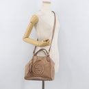 GUCCI Soho Hand Bag Leather 2way Beige Gold 336751 Auth ep14410A-24