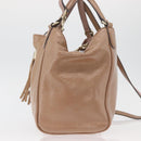 GUCCI Soho Hand Bag Leather 2way Beige Gold 336751 Auth ep14410A-3