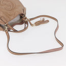 GUCCI Soho Hand Bag Leather 2way Beige Gold 336751 Auth ep14410A-8
