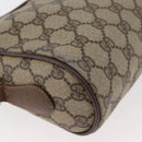 GUCCI GG Supreme Web Sherry Line Bag PVC Beige Gold 001 44 6655 Auth ep14411-16