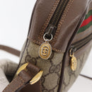 GUCCI GG Supreme Web Sherry Line Bag PVC Beige Gold 001 44 6655 Auth ep14411-9