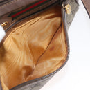 GUCCI GG Supreme Web Sherry Line Bag PVC Beige Gold 001 44 6655 Auth ep14411-21