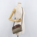 GUCCI GG Supreme Web Sherry Line Bag PVC Beige Gold 001 44 6655 Auth ep14411-22