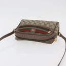 GUCCI GG Supreme Web Sherry Line Bag PVC Beige Gold 001 44 6655 Auth ep14411-6