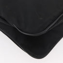 PRADA Shoulder Bag Nylon Black Silver Auth ep14418A-15