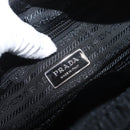 PRADA Shoulder Bag Nylon Black Silver Auth ep14418A-19