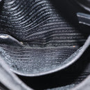 PRADA Shoulder Bag Nylon Black Silver Auth ep14418A-23