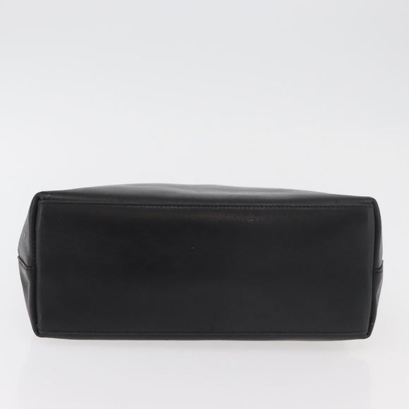 GUCCI Bamboo Shoulder Bag Leather Black Gold 001 2058 1880 0 Auth ep14420