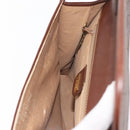 GUCCI GG Supreme Shoulder Bag PVC Brown Gold 004 49 0195 Auth ep14421-20