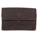 GUCCI GG Supreme Shoulder Bag PVC Brown Gold 004 49 0195 Auth ep14421-13