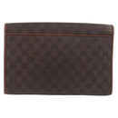 GUCCI GG Supreme Shoulder Bag PVC Brown Gold 004 49 0195 Auth ep14421-2