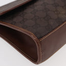 GUCCI GG Supreme Shoulder Bag PVC Brown Gold 004 49 0195 Auth ep14421-7
