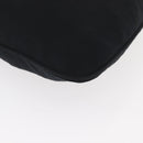 FENDI Shoulder Bag Nylon Black Silver Auth ep14422-9