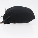FENDI Shoulder Bag Nylon Black Silver Auth ep14422-4
