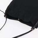 FENDI Shoulder Bag Nylon Black Silver Auth ep14422-6