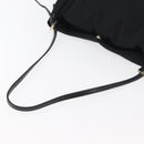 FENDI Shoulder Bag Nylon Black Silver Auth ep14422-7