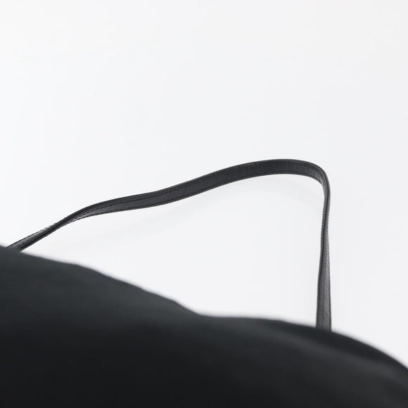 FENDI Shoulder Bag Nylon Black Silver Auth ep14422