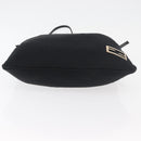 FENDI Shoulder Bag Nylon Black Silver Auth ep14422-5
