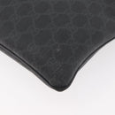 GUCCI GG Supreme Shoulder Bag PVC Black Silver 162904 Auth ep14425-15