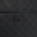 GUCCI GG Supreme Shoulder Bag PVC Black Silver 162904 Auth ep14425-18