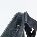 GUCCI GG Supreme Shoulder Bag PVC Black Silver 162904 Auth ep14425-10