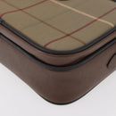 Burberrys Nova Check Shoulder Bag Canvas Beige Gold Auth ep14427A-14