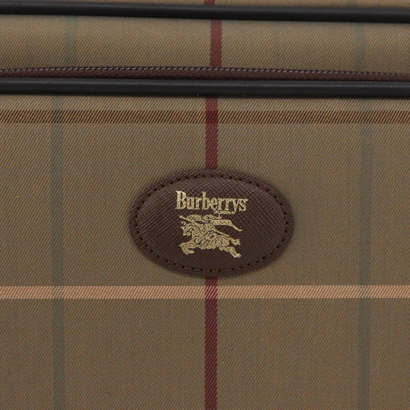 Burberrys Nova Check Shoulder Bag Canvas Beige Gold Auth ep14427A