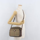 Burberrys Nova Check Shoulder Bag Canvas Beige Gold Auth ep14427A-21