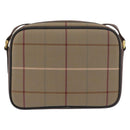 Burberrys Nova Check Shoulder Bag Canvas Beige Gold Auth ep14427A-2
