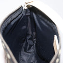 Christian Dior Trotter Canvas Saddle Pouch PVC Black Silver Auth ep14436-18