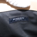 BURBERRY Nova Check Hand Bag Nylon Beige Silver Auth ep14441A-10