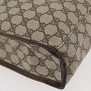 GUCCI GG Supreme Web Sherry Line Tote Bag PVC Beige Gold 010 378 Auth ep14443-16
