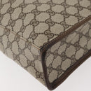 GUCCI GG Supreme Web Sherry Line Tote Bag PVC Beige Gold 010 378 Auth ep14443-9
