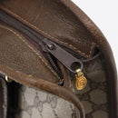 GUCCI GG Supreme Web Sherry Line Tote Bag PVC Beige Gold 010 378 Auth ep14443-10