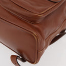 GUCCI Bamboo Backpack Leather Brown Gold 003 2058 0016 Auth ep14447-17