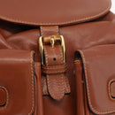 GUCCI Bamboo Backpack Leather Brown Gold 003 2058 0016 Auth ep14447-20